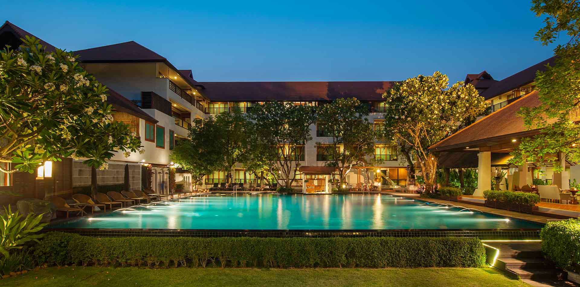 Pool at the Rati Lanna Hotel, Thailand