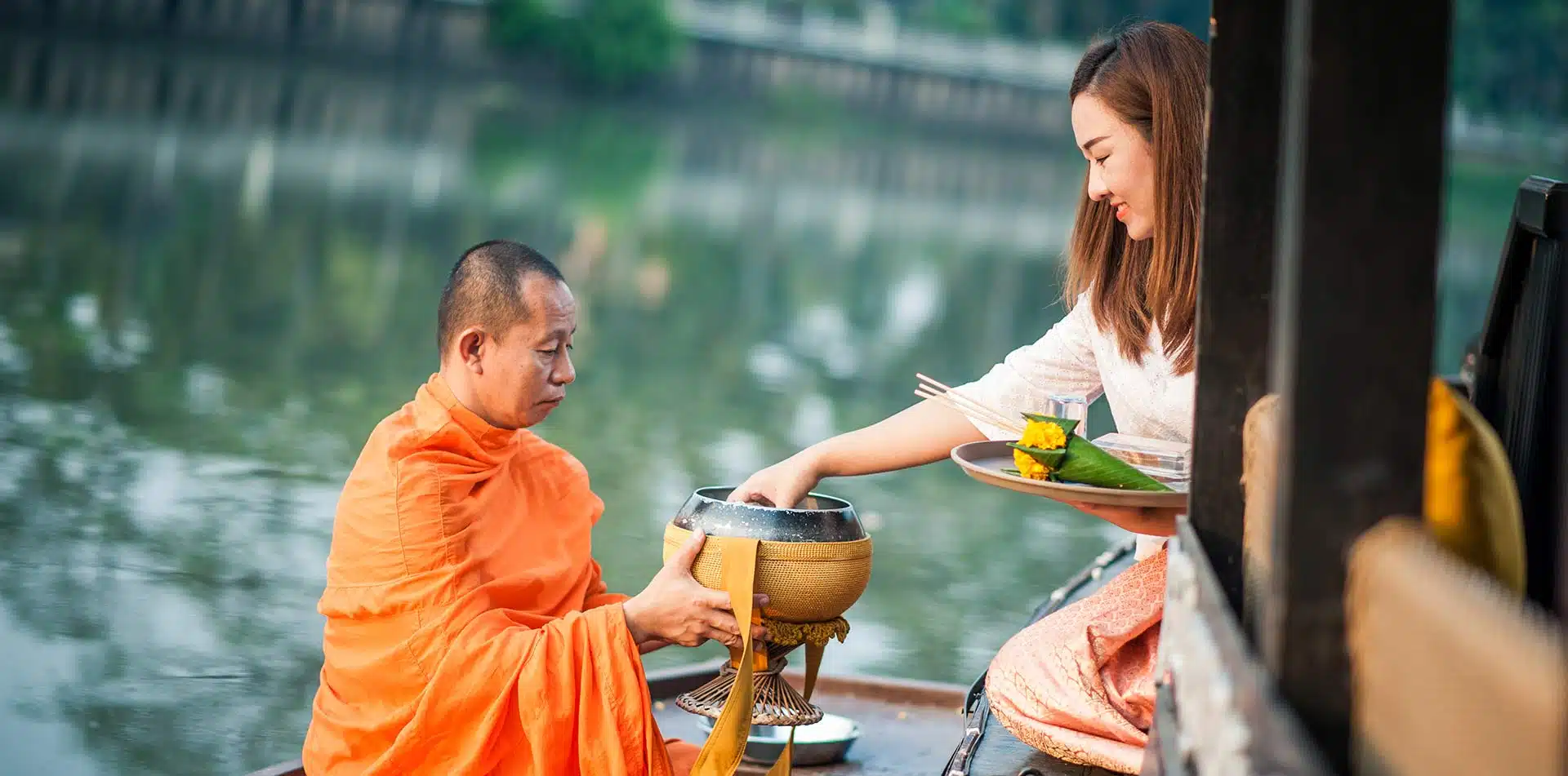 Alms Giving, Thailand