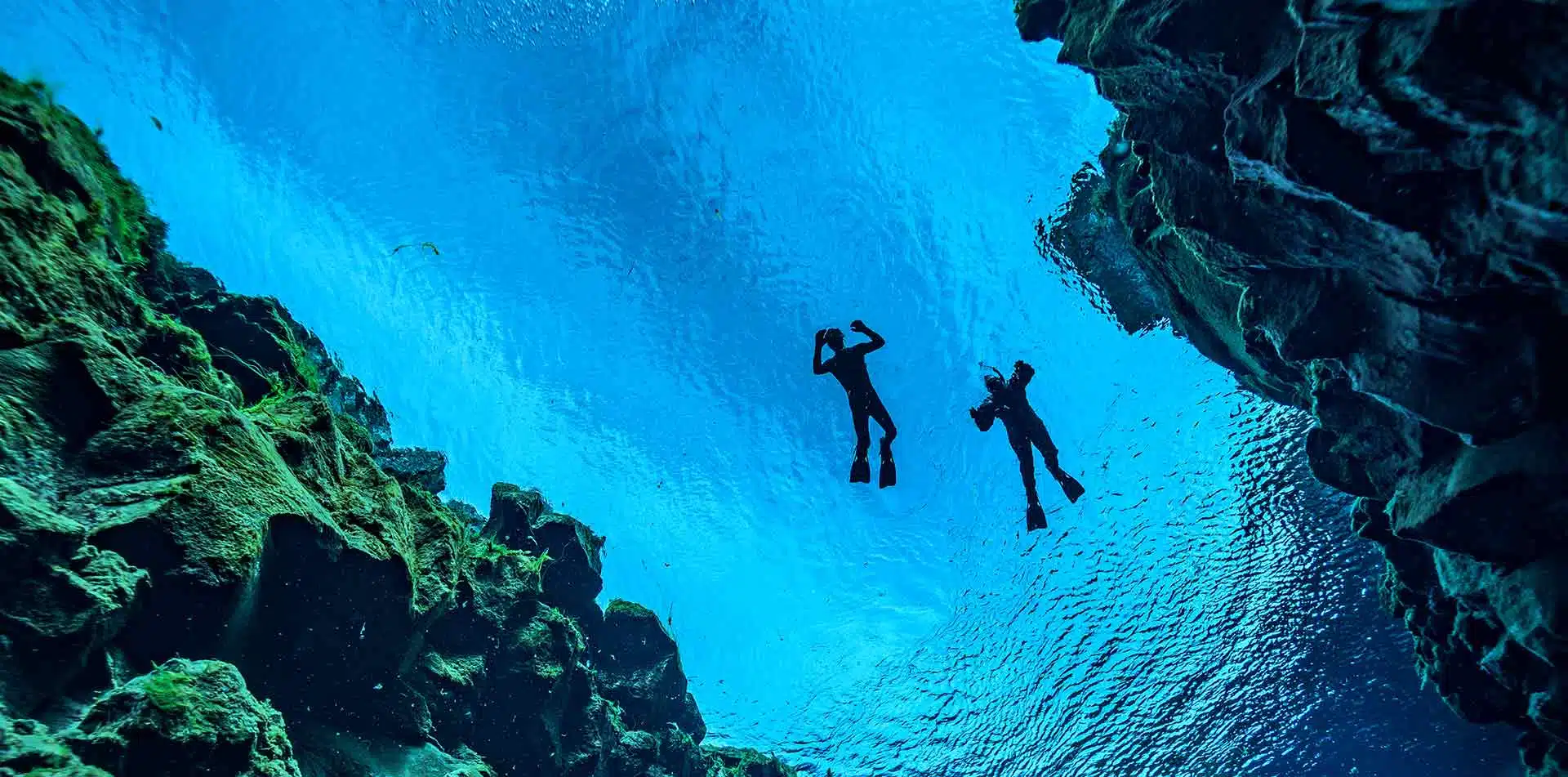 Snorkeling in Silfra, Iceland