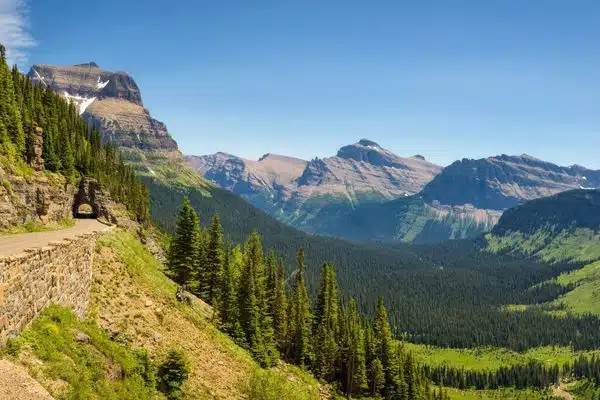 Going to the sun road in Glacier National Park