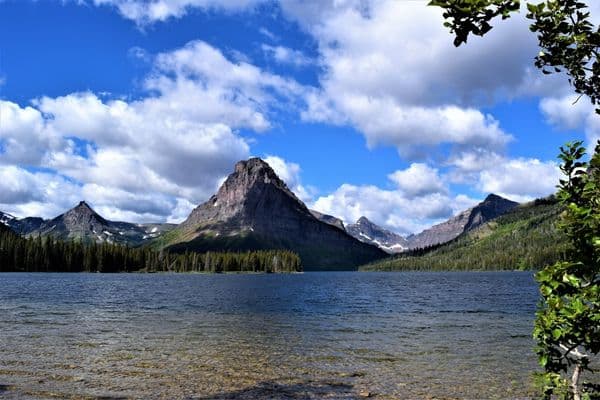 The stunning scenery at Two Medicine Lake