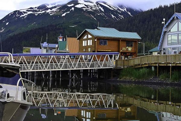 Quaint coastal town of Seward, Alaska