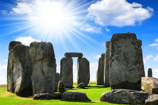 Sunny day at Stonehenge