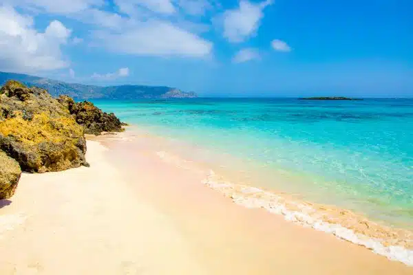 Beautiful Elafonisi Beach in Crete, Greece