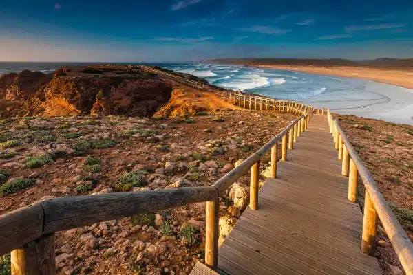 A beautiful coastal path in the Alentejo region of Portugal