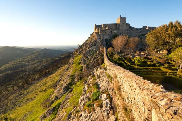 The stunning Marvao Castle, perched on a hilltop in Portugal