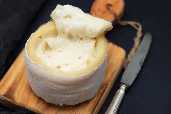 The famous creamy Serra da Estrela cheese of Portugal