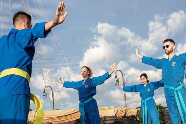 Learning tai chi in Vietnam