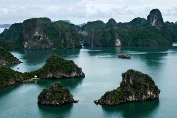 Halong Bay and it's islets in Vietnam
