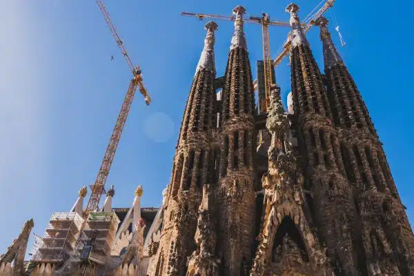 Construction at La Sagrada Familia