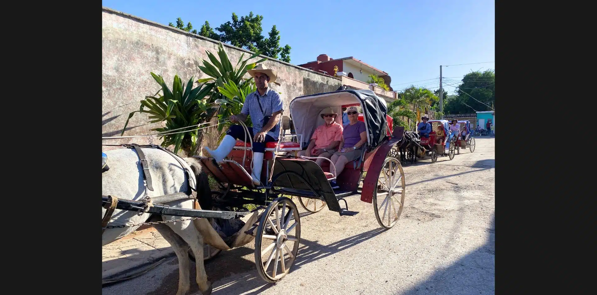 Clip clop on a horse and carriage ride on a guided tour of 500-year-old Trinidad