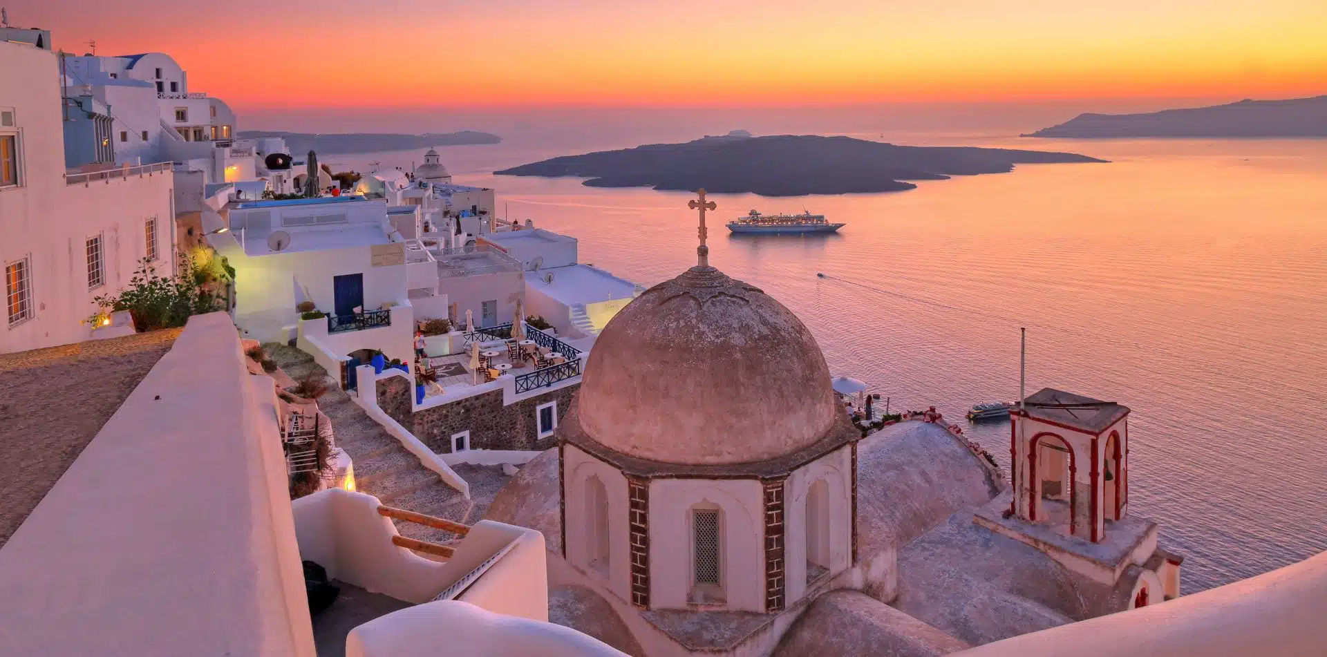 Marvel at the sunsets in the Greek Isles 