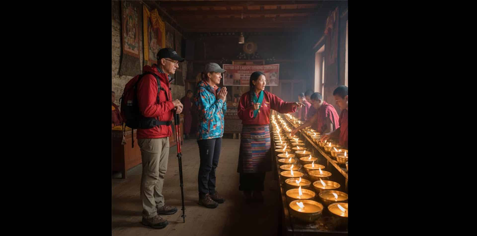 Get the once-in-a-lifetime chance to witness the lighting of 108 butter lamps in an ancient blessing ceremony