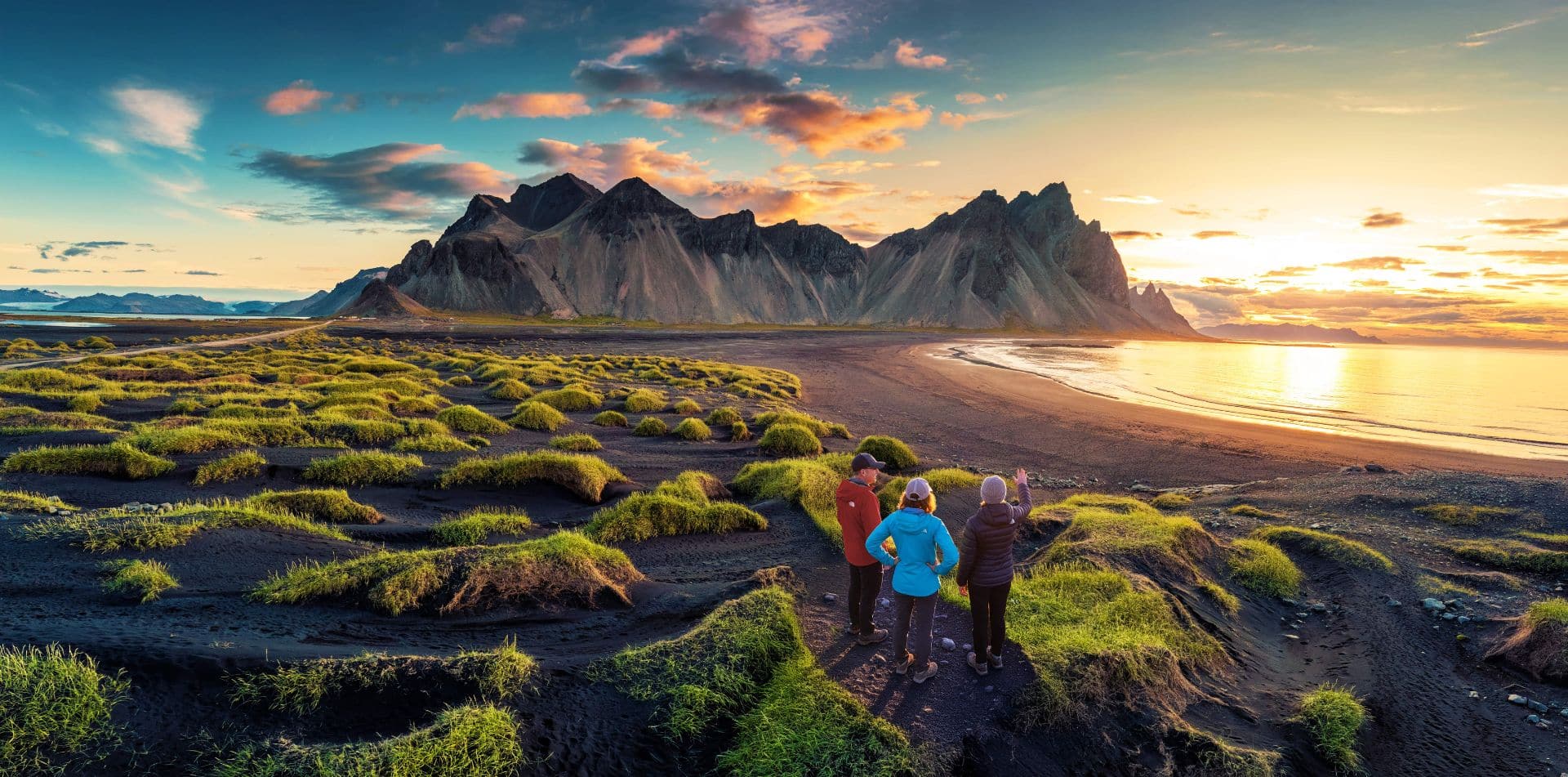 Each day, you'll walk on most cinematic footpaths on the island, including hidden valleys that lead to jaw-dropping waterfalls, black sand beaches to Viking gravesites, and on glaciers to gourmet picnics.
