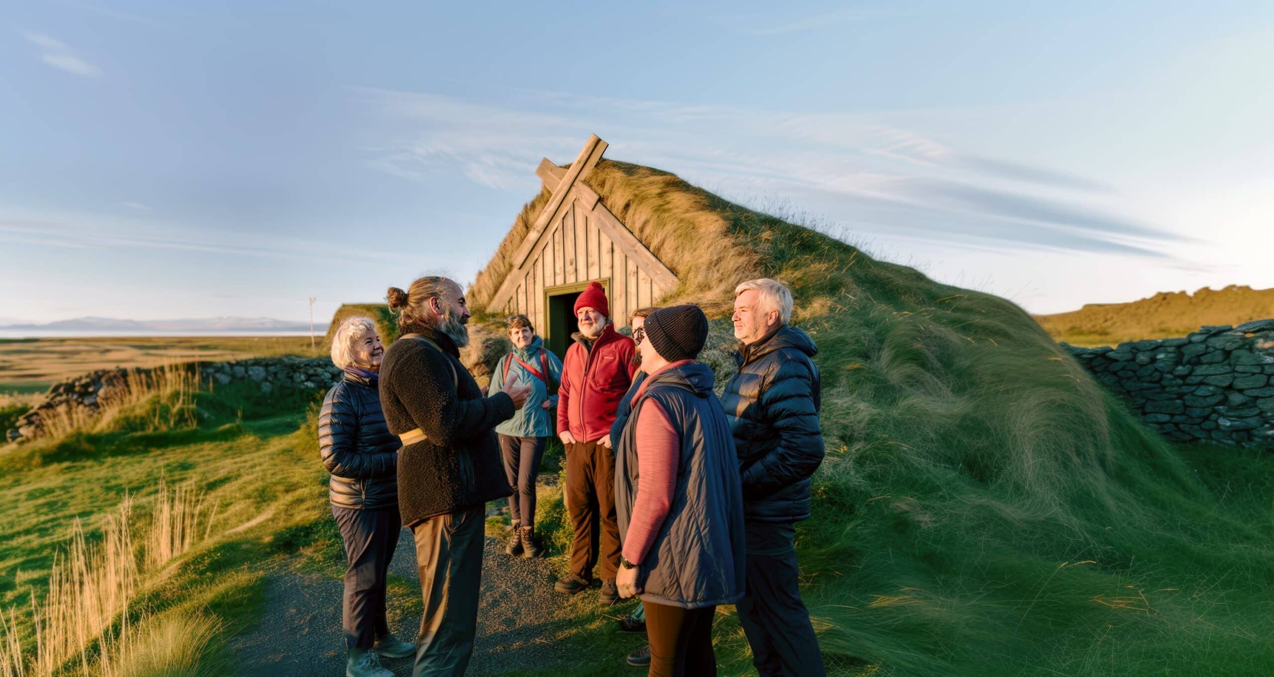 Our amazing guides are with you throughout each day of the tour, sharing their lifelong connections as well as engaging anecdotes about the history and culture of Iceland.