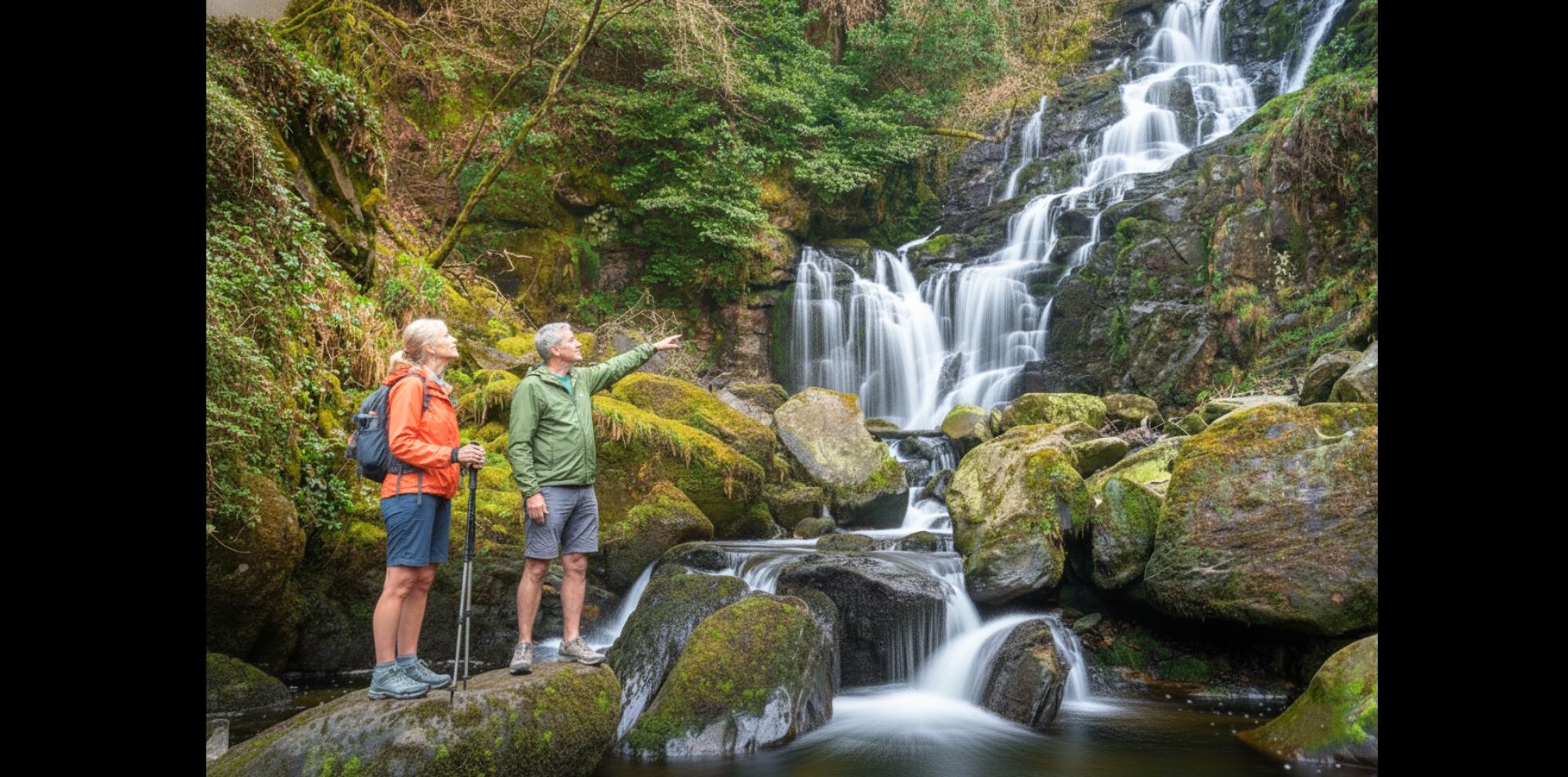 Follow scenic footpaths to a waterfall in Killarney National Park on your nature walk.