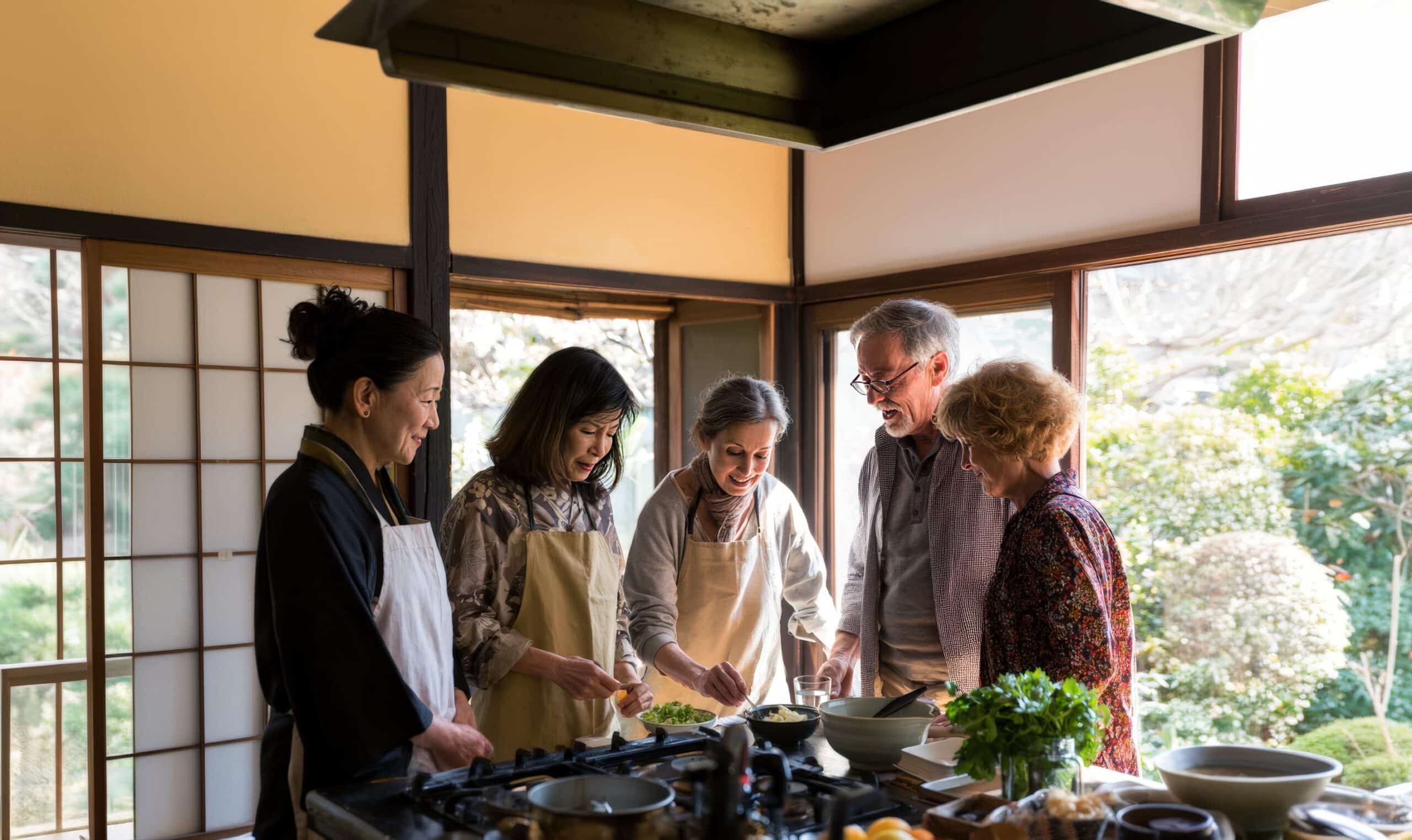 On tour, you'll share home‑cooked dishes, stories, and hands‑on cooking in a Tokyo apartment, trading questions with your hosts like longtime friends. 