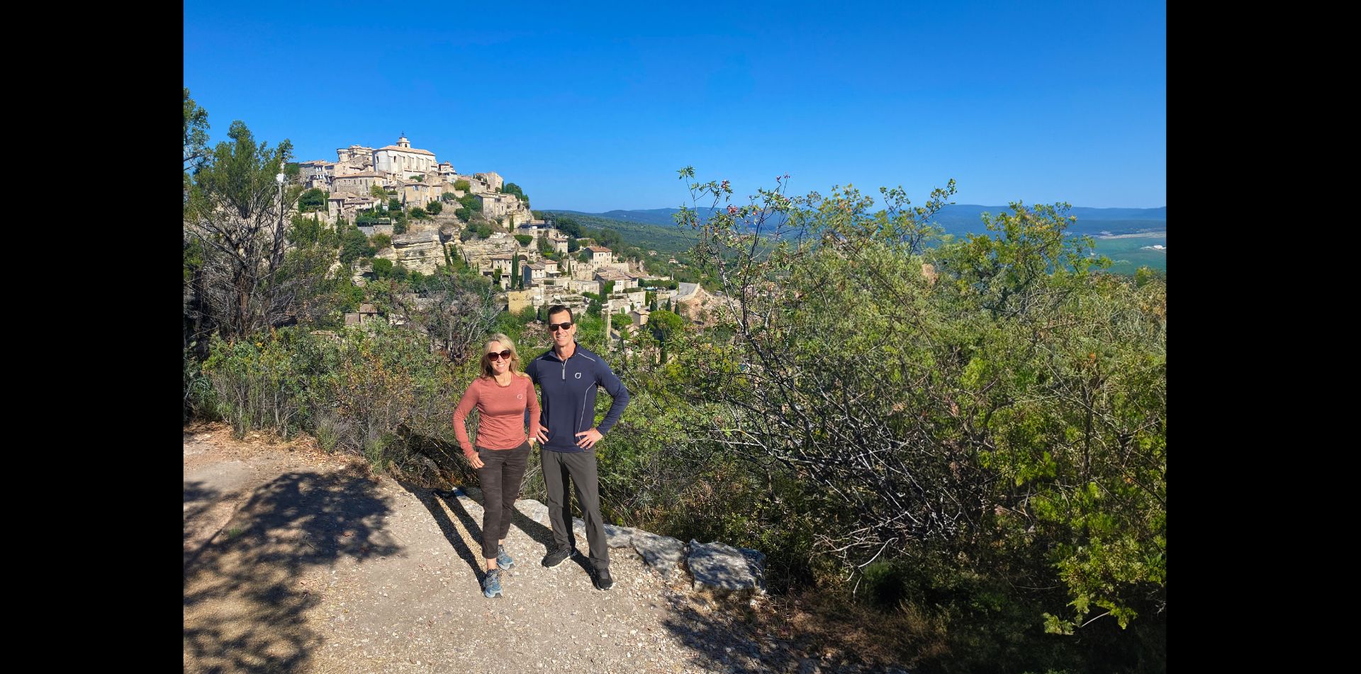 Soak in the stunning views of Gordes, Provence, while on your walk.