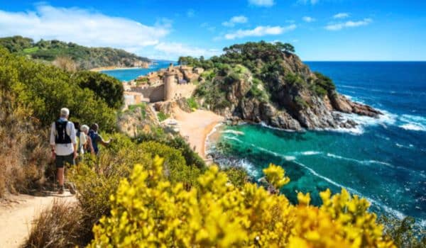 Walking along the Costa Brava in Spain