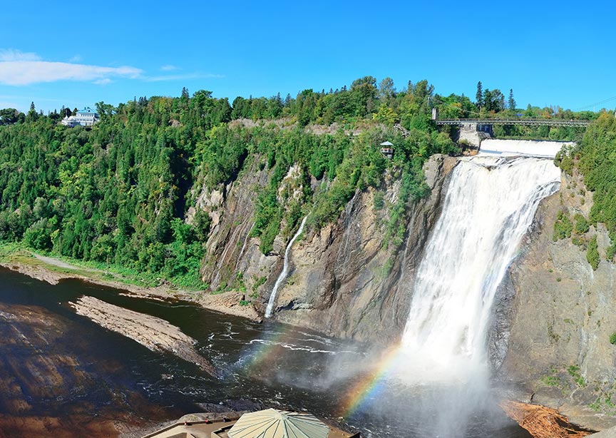 Canada Quebec Charlevoix Waterfall 