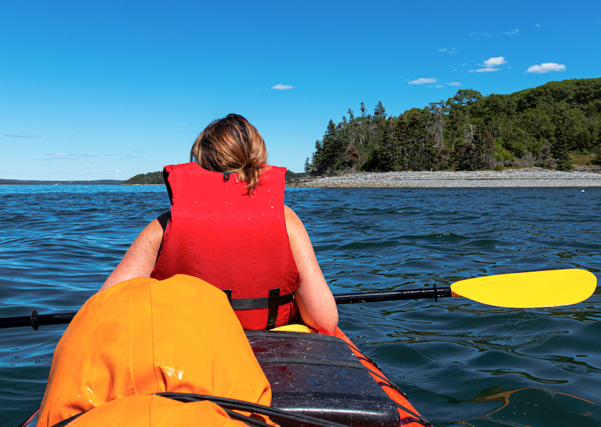 Kayaking Frenchmans bay Bar Harbor Maine Porcupine Islands