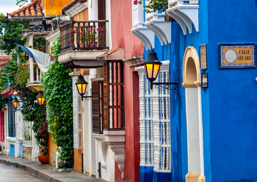 Colombia colorful town