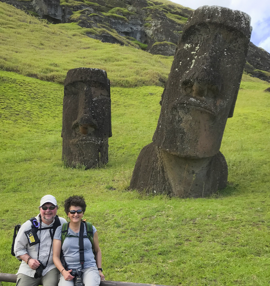 Classic Journeys guests Easter Island Rapa Nui Moai