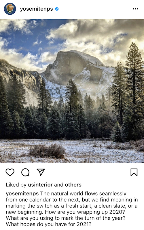 Yosemite National Park Instagram