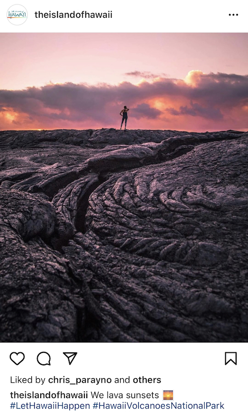 Hawaii Big Island Volcanoes National Park Instagram Post