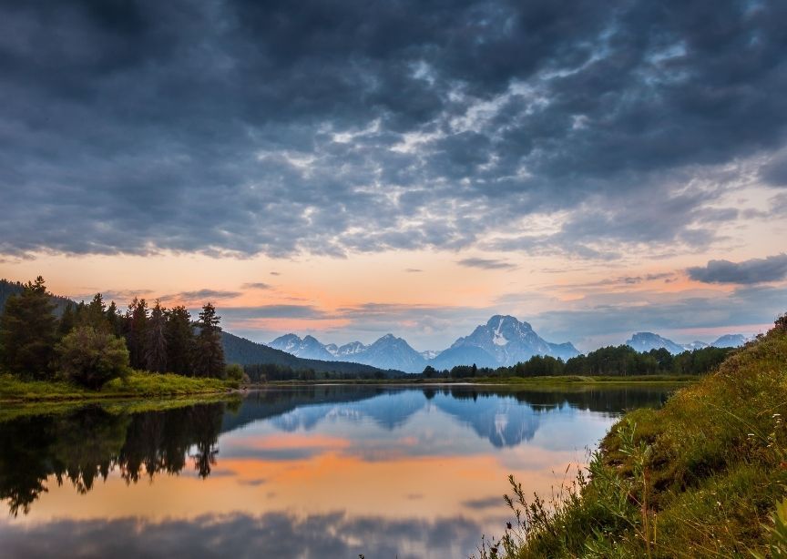 USA Wyoming Grand Teton National Park Snake River Oxbow Bend