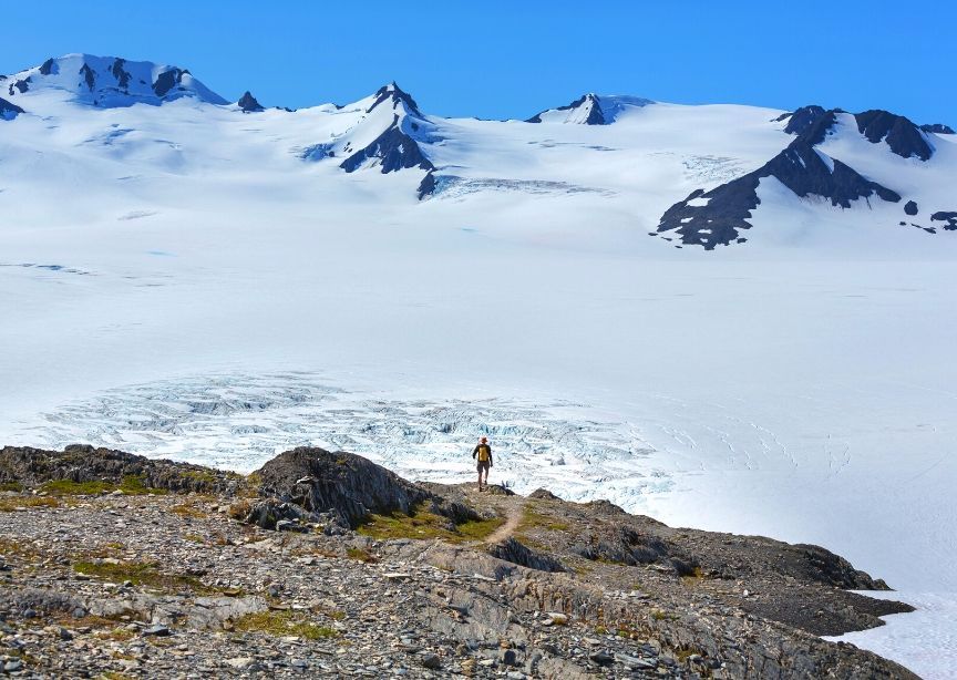 USA Alaska Kenai Peninsula fjords snow winter uncrowded