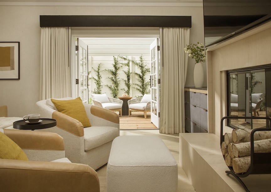 USA California Napa Valley luxury hotel bedroom