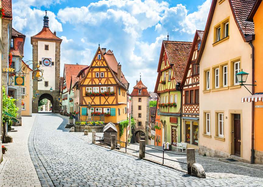 Germany Bavaria fairy tale village street