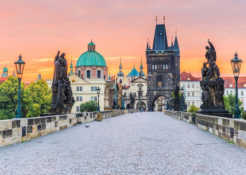 Czech Republic Prague sunset fairy tale town