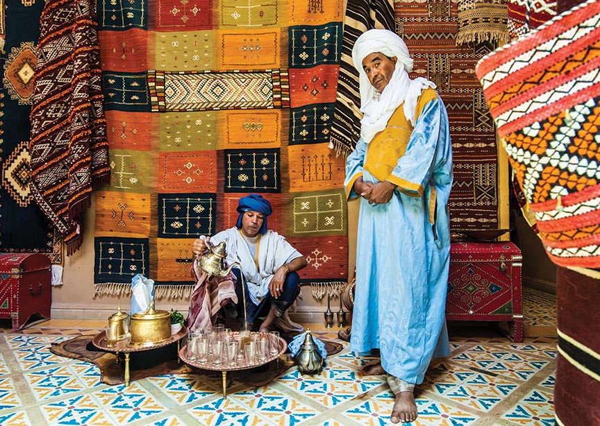 Morocco Marrakech market vendors